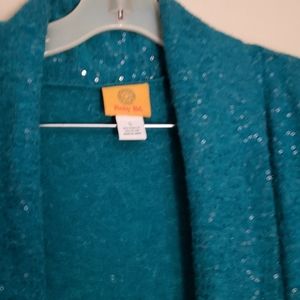 Ruby Rd teal sweater